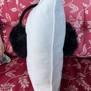 Ladies Black Faux Mink Ear Muffs